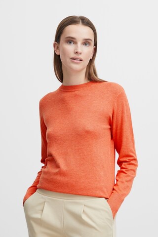 b.young Sweater 'Bymmpimba' in Orange: front