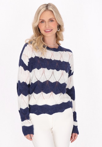 Usha Trui in Blauw: voorkant