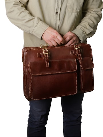 lePelou Aktenkoffer 'MARCO' in Braun