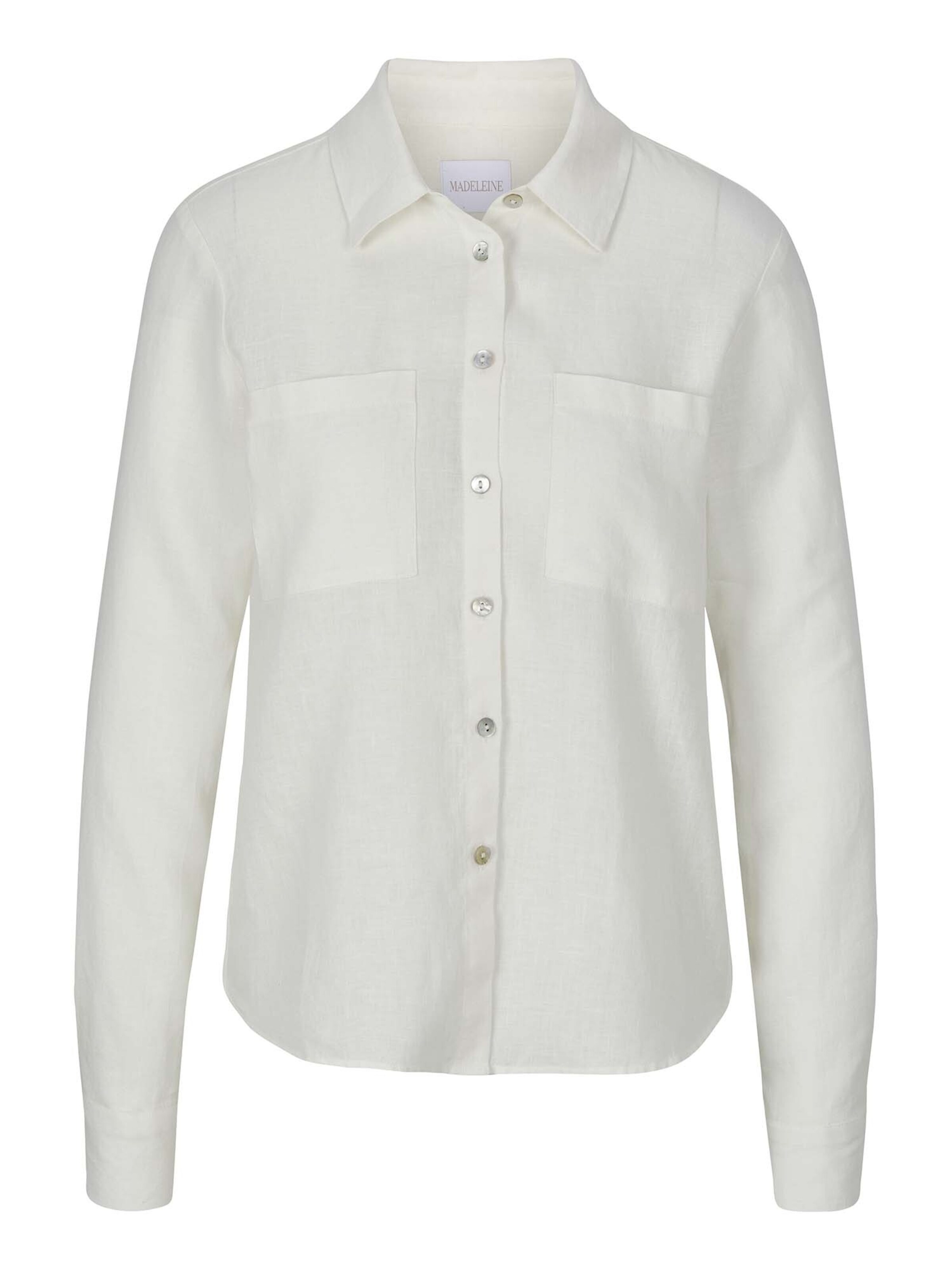 MADELEINE Blouse in Wit: voorkant