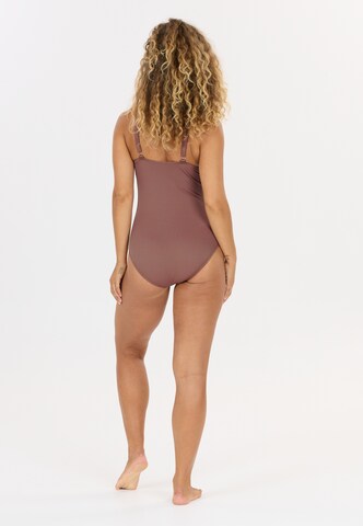 NOU Triangel Badeanzug 'Nicola V2' in Braun