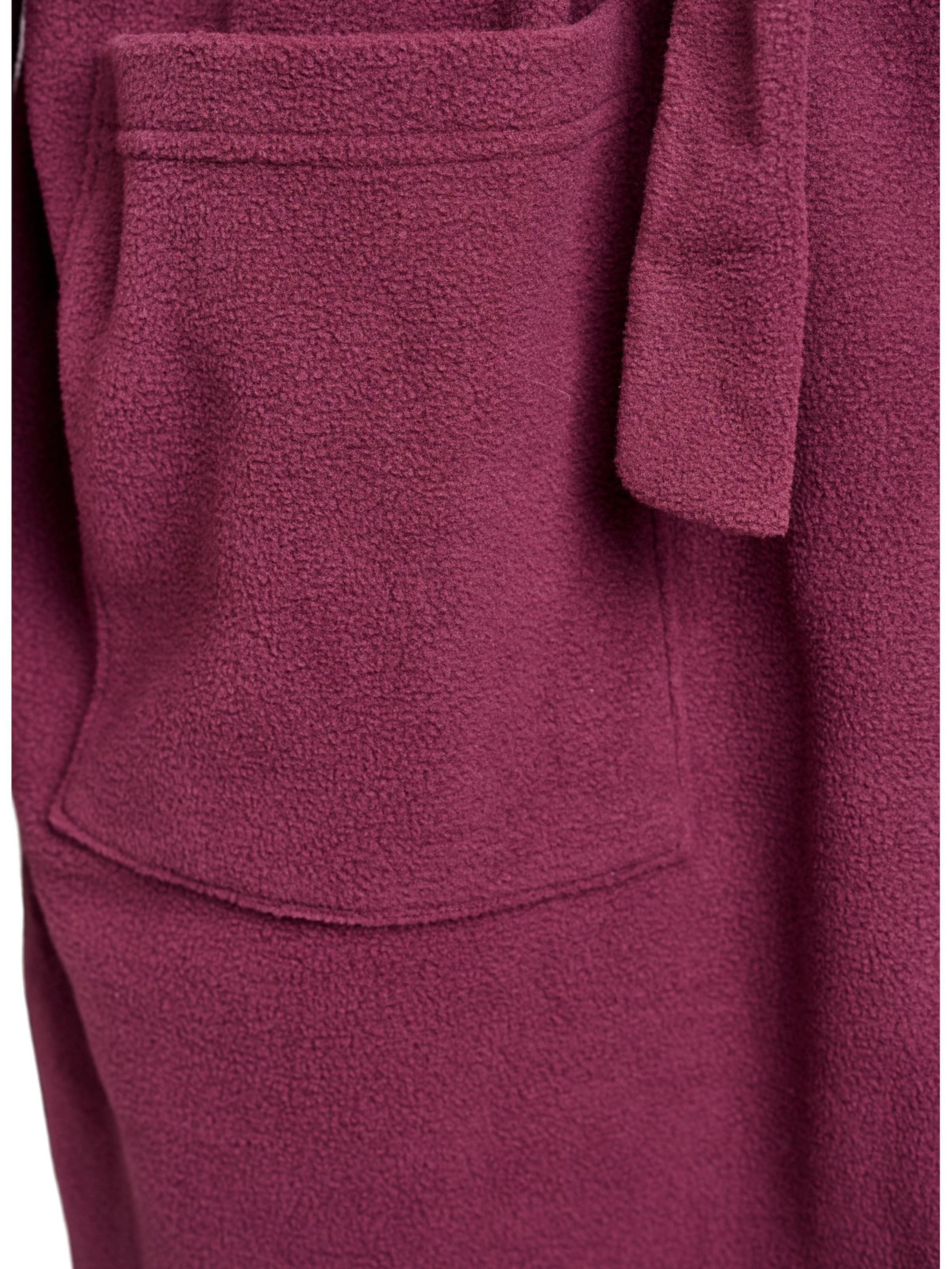 Zizzi Банный халат длинный 'Lise' в Лиловый