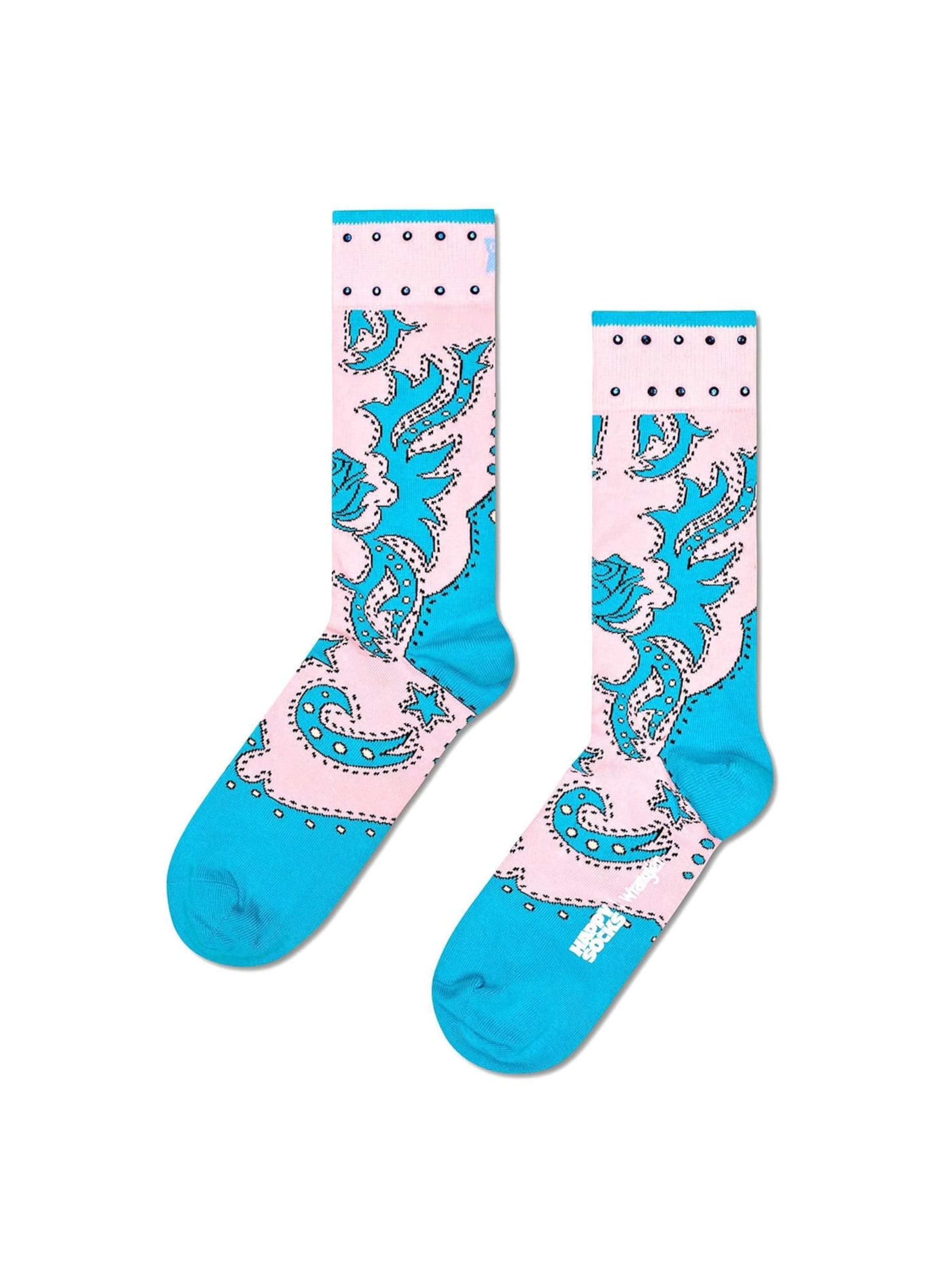 Happy Socks Skarpety 'Wrangler Freehand Sock Turquoise' w rozmiarze 41-46 w kolorze mieszane kolorym, Podgląd produktu