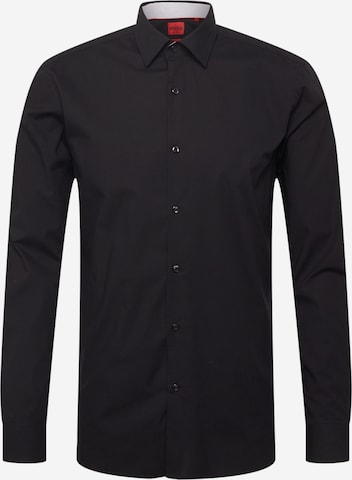 HUGO Red Button Up Shirt 'Ekoy' in Black: front