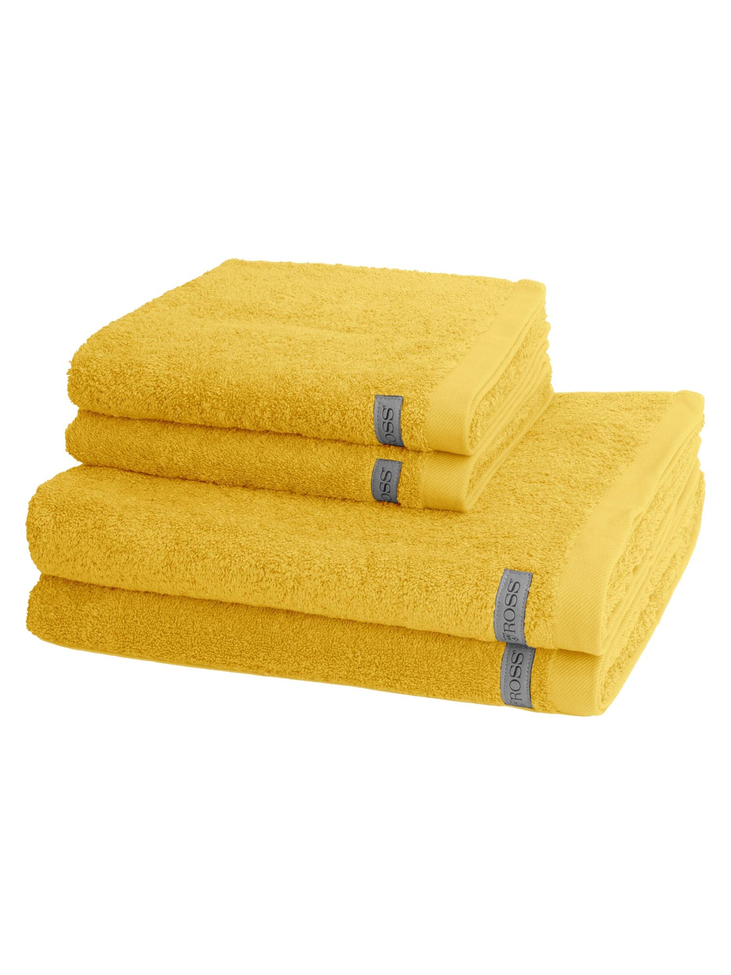 ROSS Towel 'Sinfonie' in Yellow: front