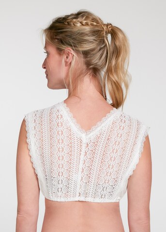 SPIETH & WENSKY Klederdracht blouse 'Walhalla' in Wit