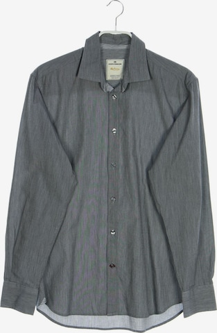 TOM TAILOR Button Up Shirt in S in Grey: front