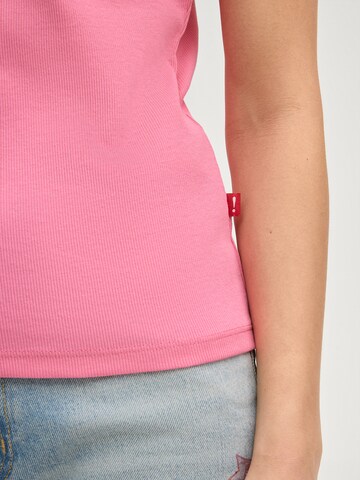 JOOP! Jeans T-Shirt 'Tineta' in Pink