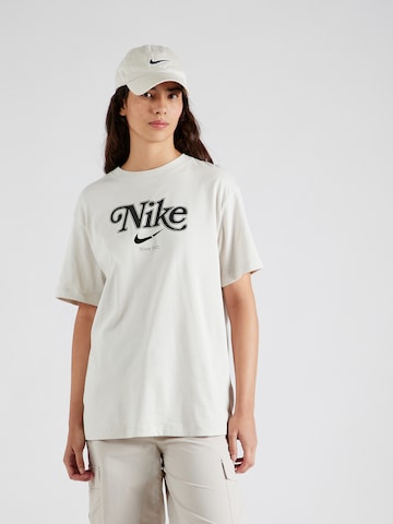 Nike Sportswear Свободна дамска риза в сиво: отпред