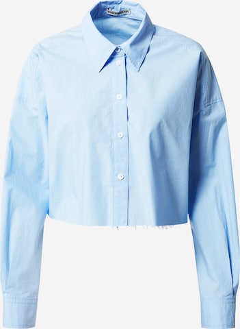 DRYKORN Blouse 'ADU' in Blauw: voorkant