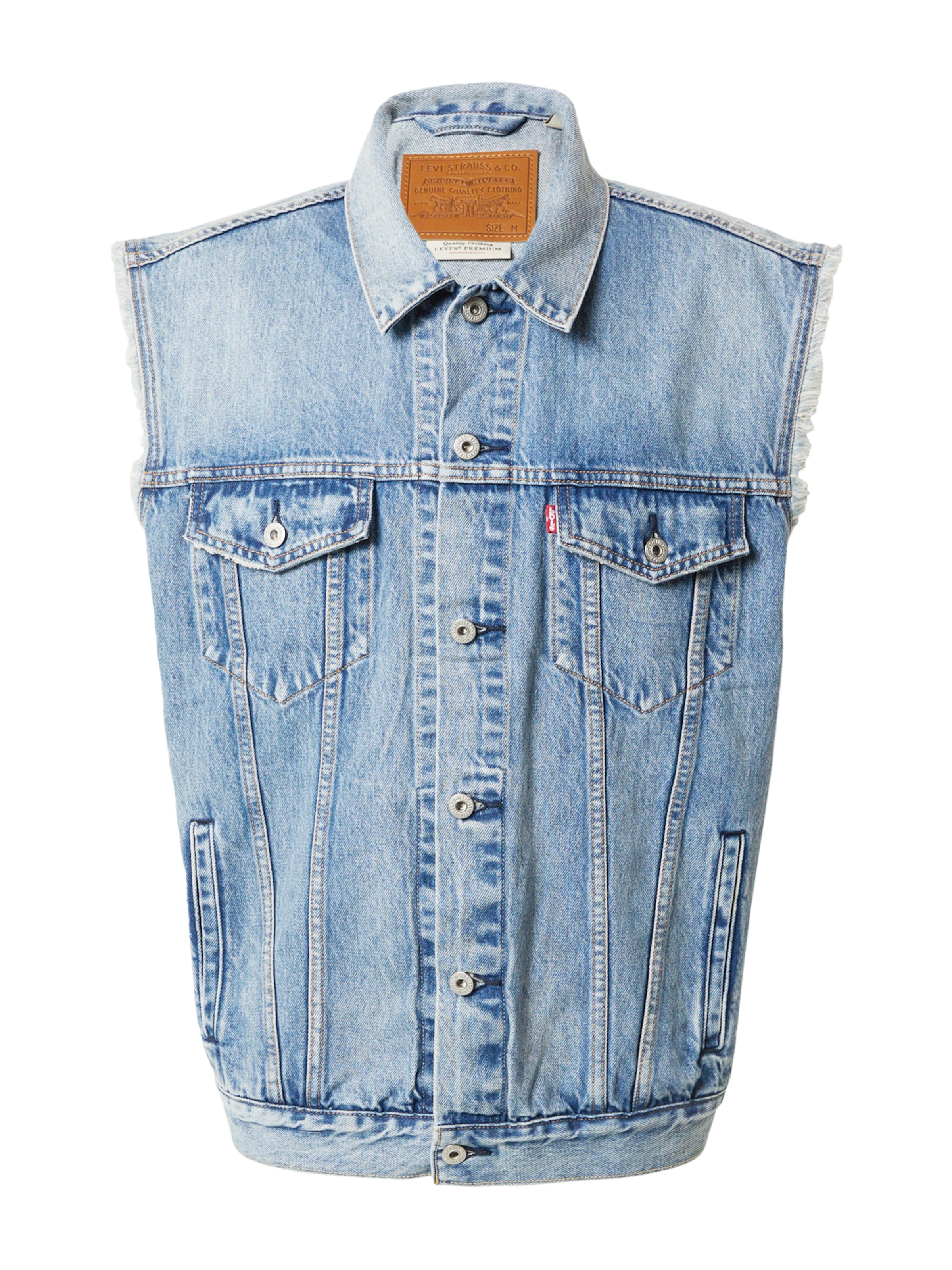 LEVI'S ® Vest 'Relaxed Trucker Vest' i blå: forside