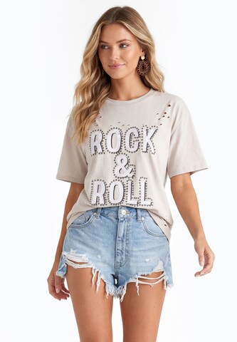 IZIA Shirt in Grey: front