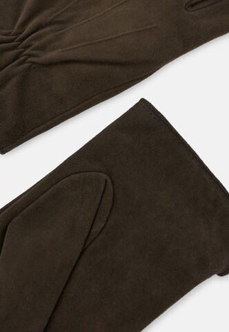 Boggi Milano - Guantes con dedos en marrón: arriba