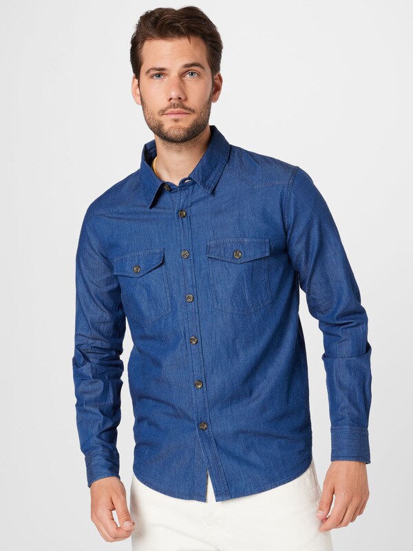 ABOUT YOU - Camisa 'Devin' en azul: fren