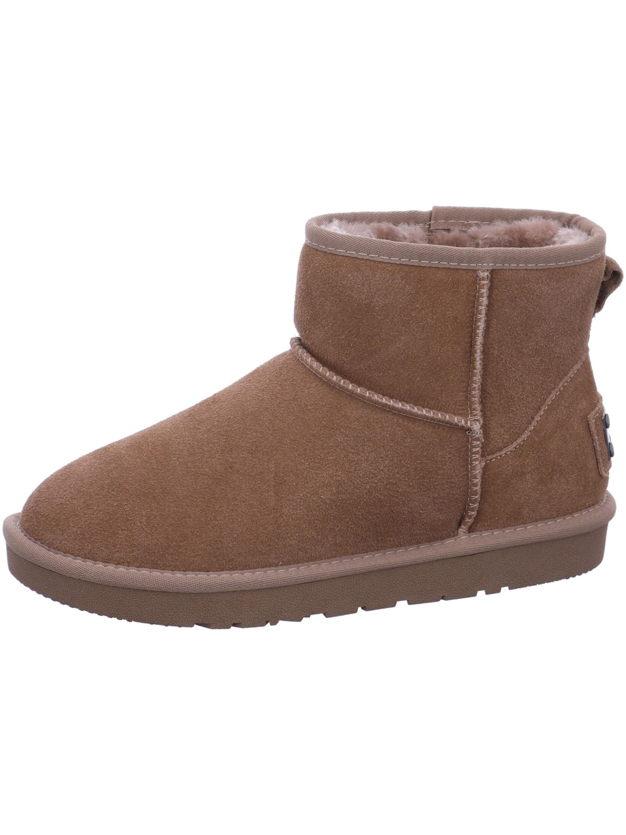 QUEEN'S Snow Boots in Beige: front