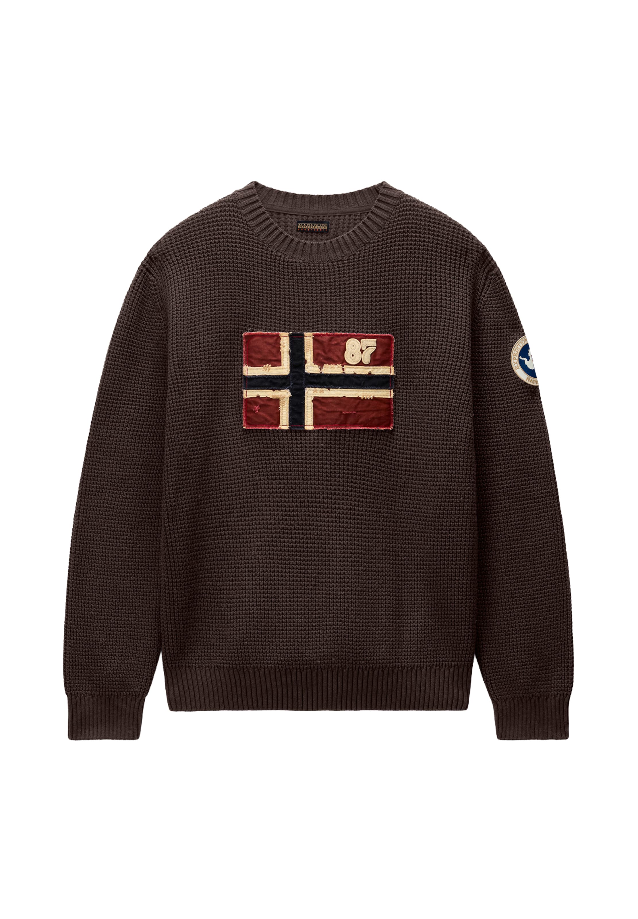 Pullover 'D-ARCHIVE' di NAPAPIJRI in marrone: frontale