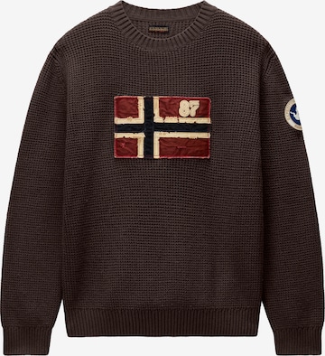 Pullover 'D-ARCHIVE' di NAPAPIJRI in marrone: frontale