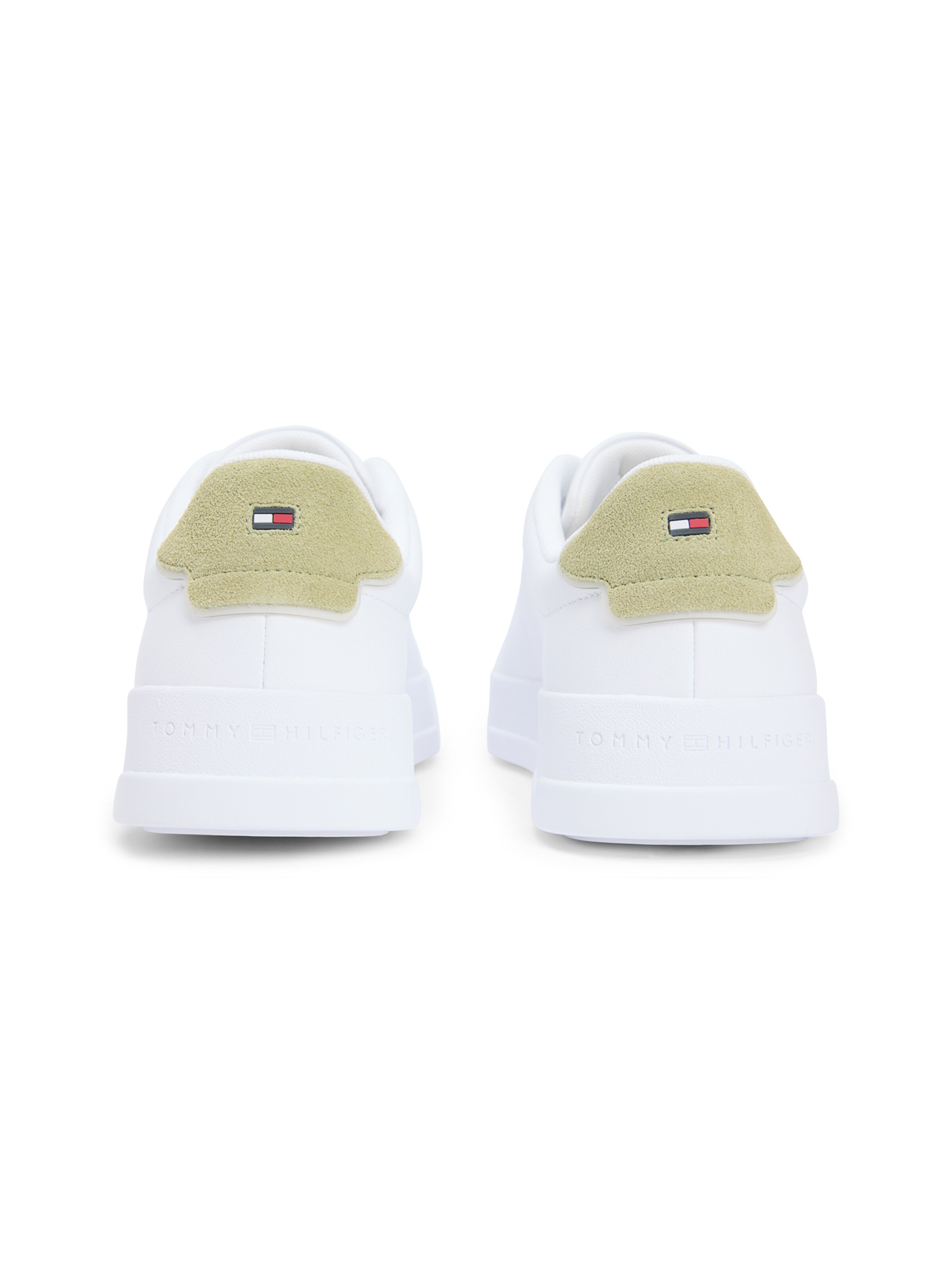 Baskets basses 'COURT  ESS' TOMMY HILFIGER en blanc