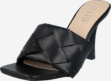 Raid Mules 'TIARA' in Black: front