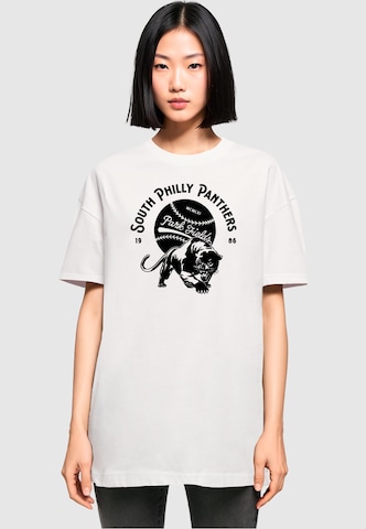 Merchcode T-Shirt 'Park Fields - South Philly Panthers' in Weiß: predná strana