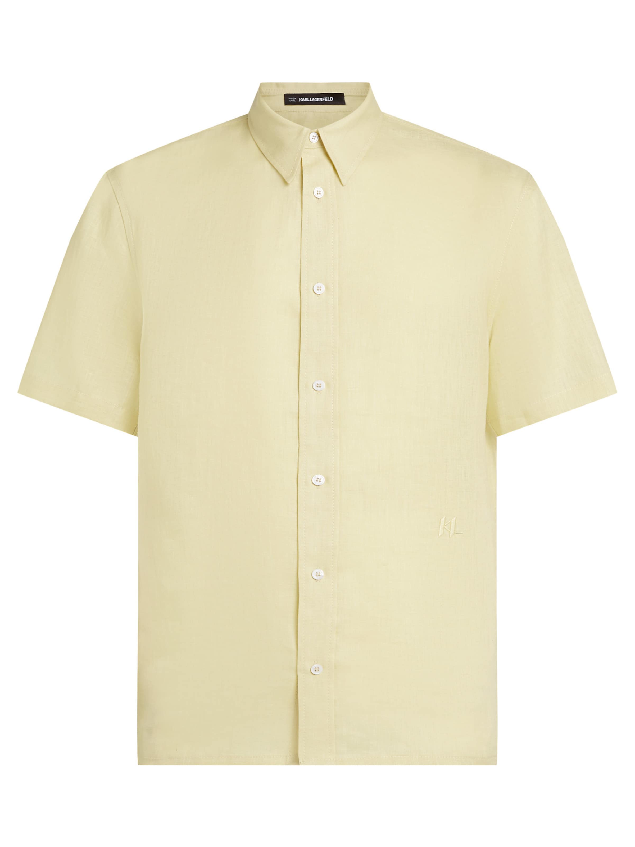 Karl Lagerfeld Regular fit Πουκάμισο σε κίτρινο: μπροστά