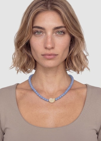 PURELEI Ketting 'Blue Lagoon' in Zilver: voorkant