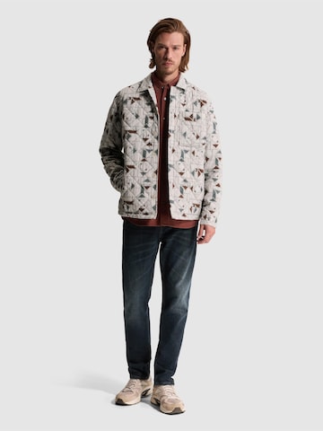 CAST IRON - Ajuste regular Camisa 'Corduroy overshirt with graphics' en beige