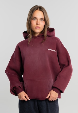 Another Cotton Lab Mikina 'Mat Essentials' – červená: přední strana