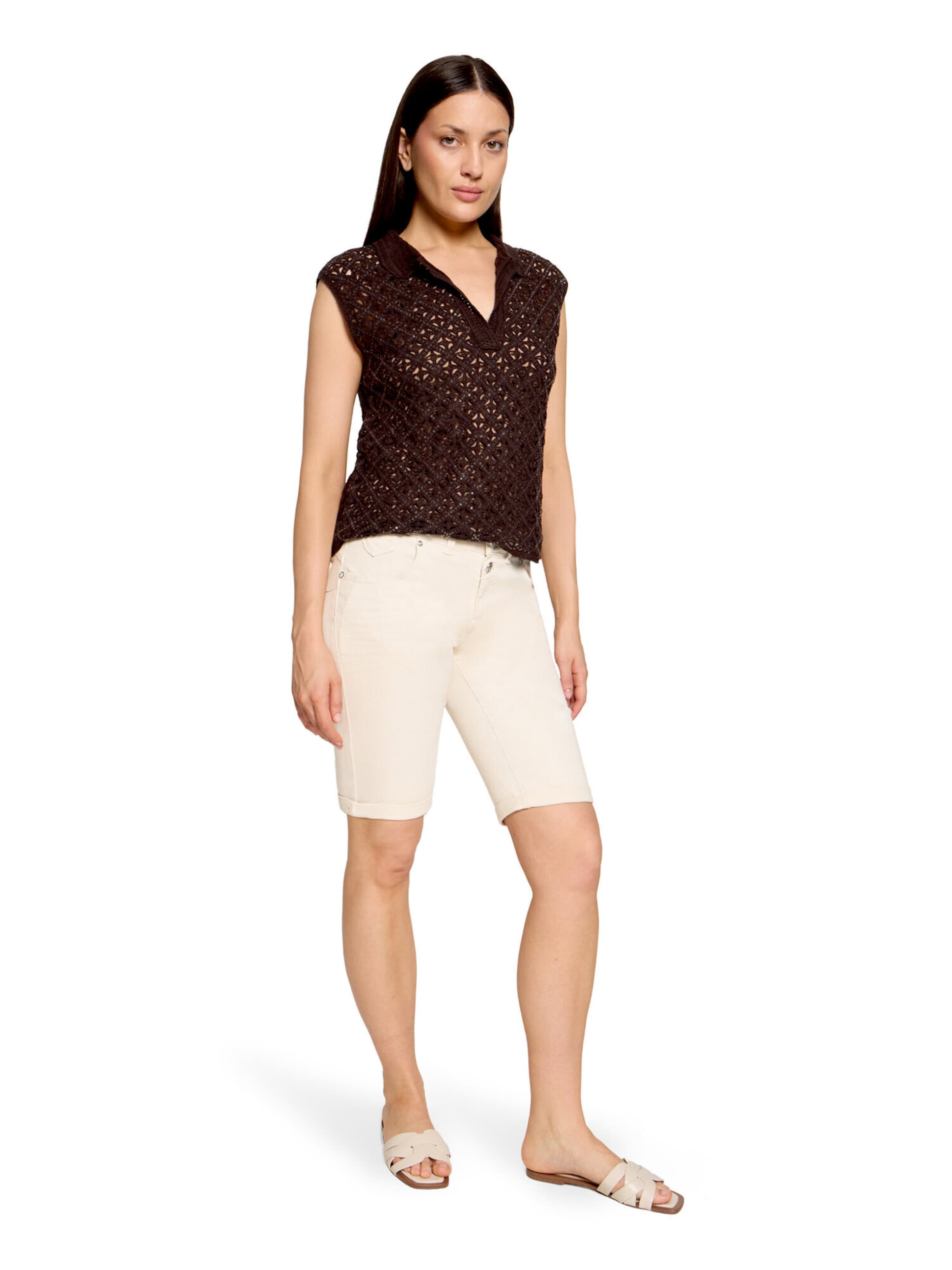 Skinny Pantalon Cartoon en beige