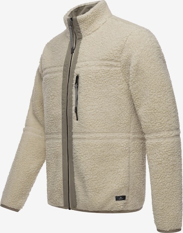 Ragwear Athletic Fleece Jacket 'Noory' in Beige