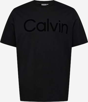 Calvin Klein Big & Tall - Camiseta en negro: frente