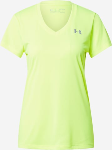 T-shirt fonctionnel UNDER ARMOUR en jaune : devant