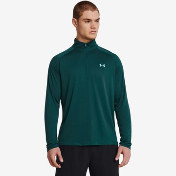 UNDER ARMOUR Performance Shirt 'Tech 2.0' in Green: front