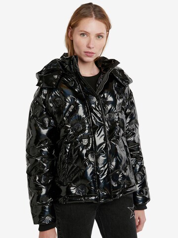 Desigual Winter jacket in Black: front