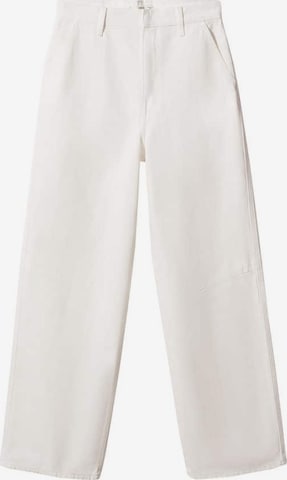 MANGO Szeroka nogawka Jeansy w kolorze biały: przód