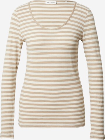 Marc O'Polo T-shirt i beige: framsida