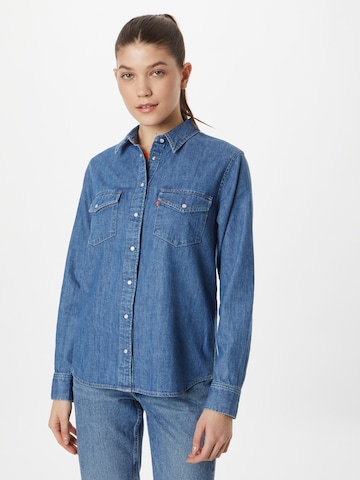 LEVI'S ® Blouse 'Iconic Western' in Blauw: voorkant