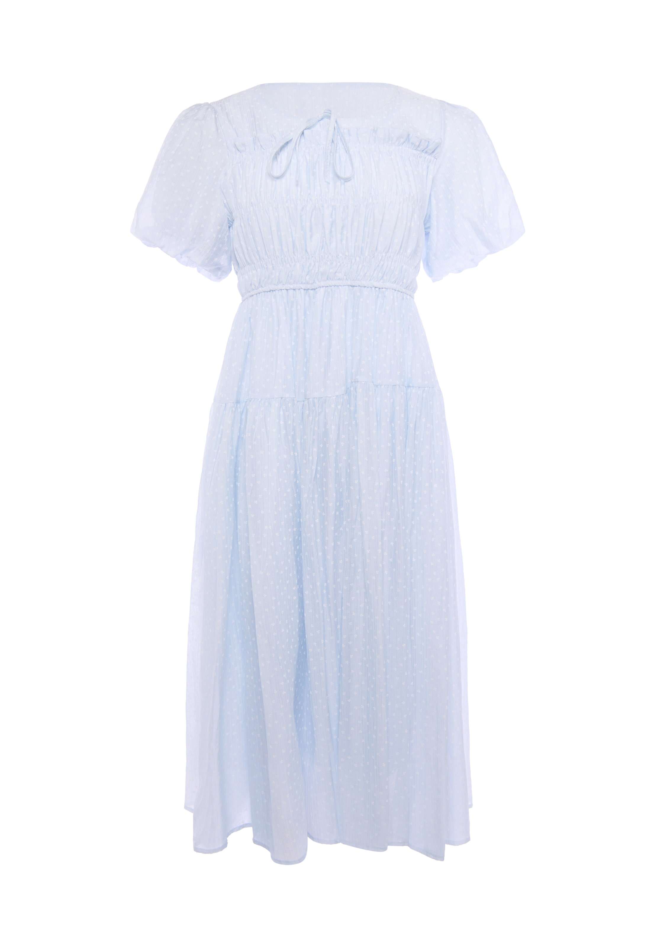 Usha - Vestido en azul: frente