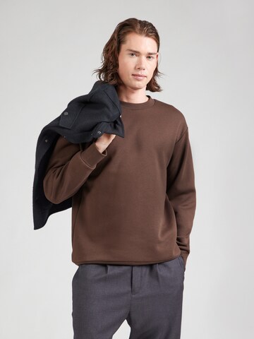 SELECTED Mikina 'SLHDAN' – hnědá: přední strana