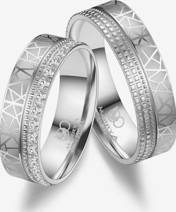 MARRYA Ring 'MARRYA ES-38 Ehering aus Edelstahl - Silberfarben' i silver: framsida