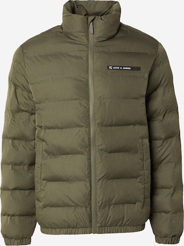 JACK & JONES Преходно яке 'JJALPES' в зелено: отпред