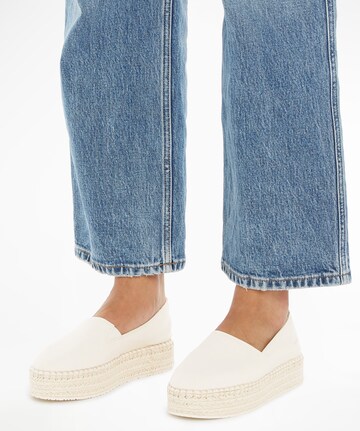 Calvin Klein Jeans Espadrilles in Wit: voorkant