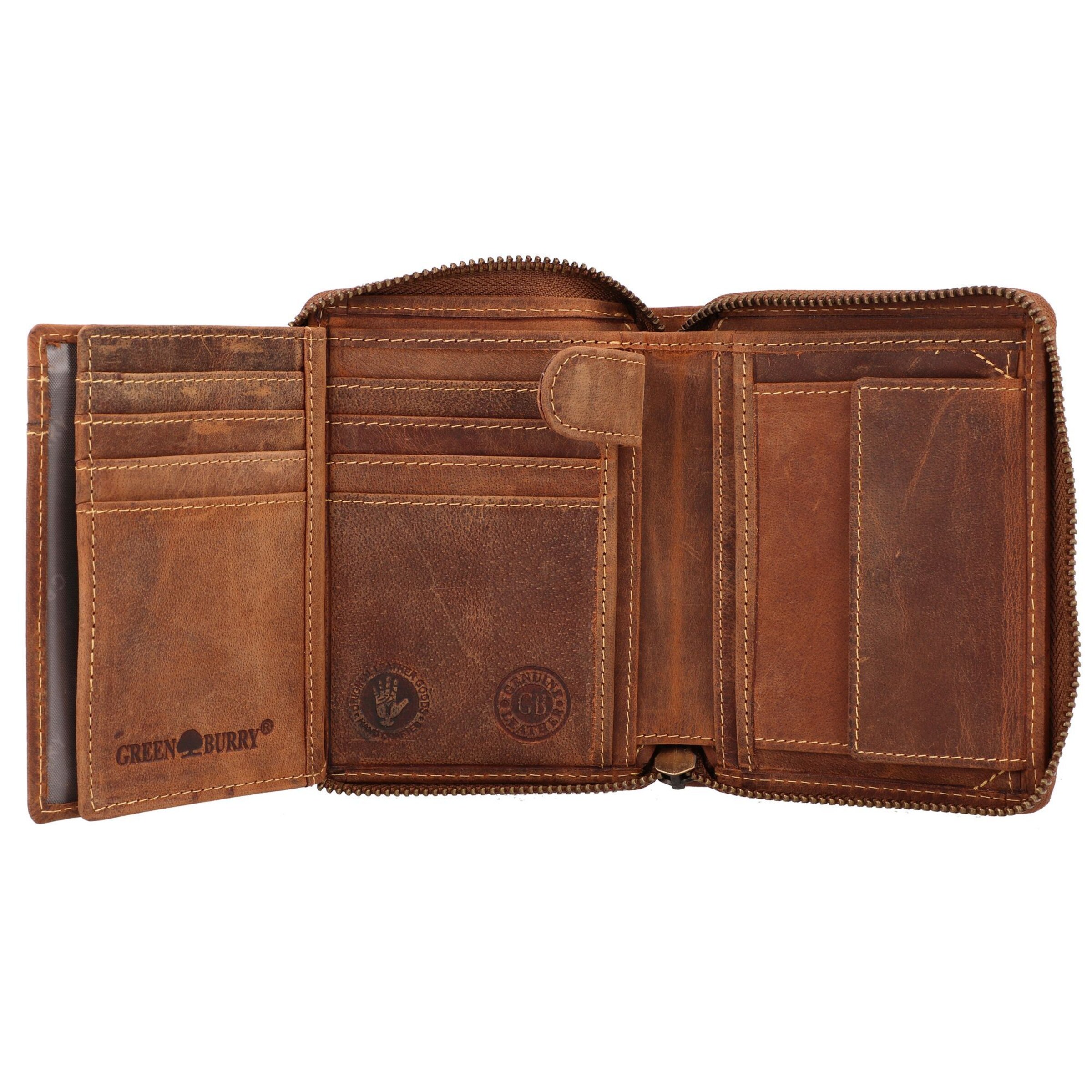 GREENBURRY Wallet 'Vintage 821A' in Brown