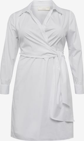 Guido Maria Kretschmer Curvy Collection Shirt dress 'Delia' in White: front