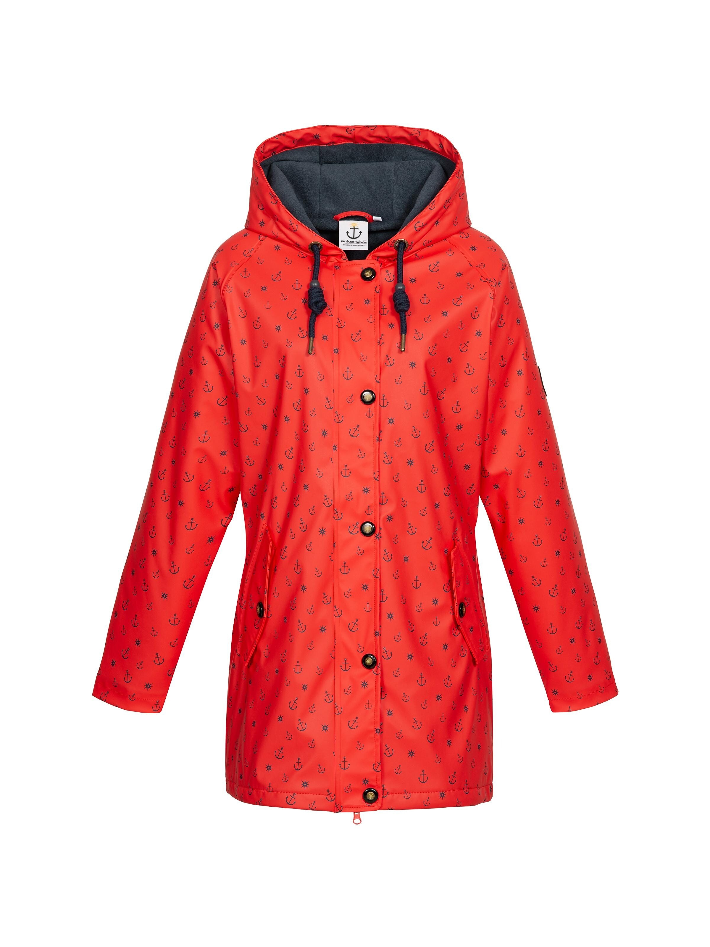 Giacca per outdoor 'Friesennerz ANKERGLUTWOLKE WMN' di ankerglut in rosso