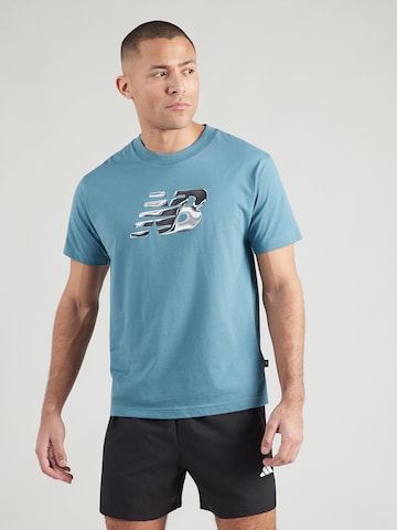 Tricou funcțional de la new balance pe albastru: față
