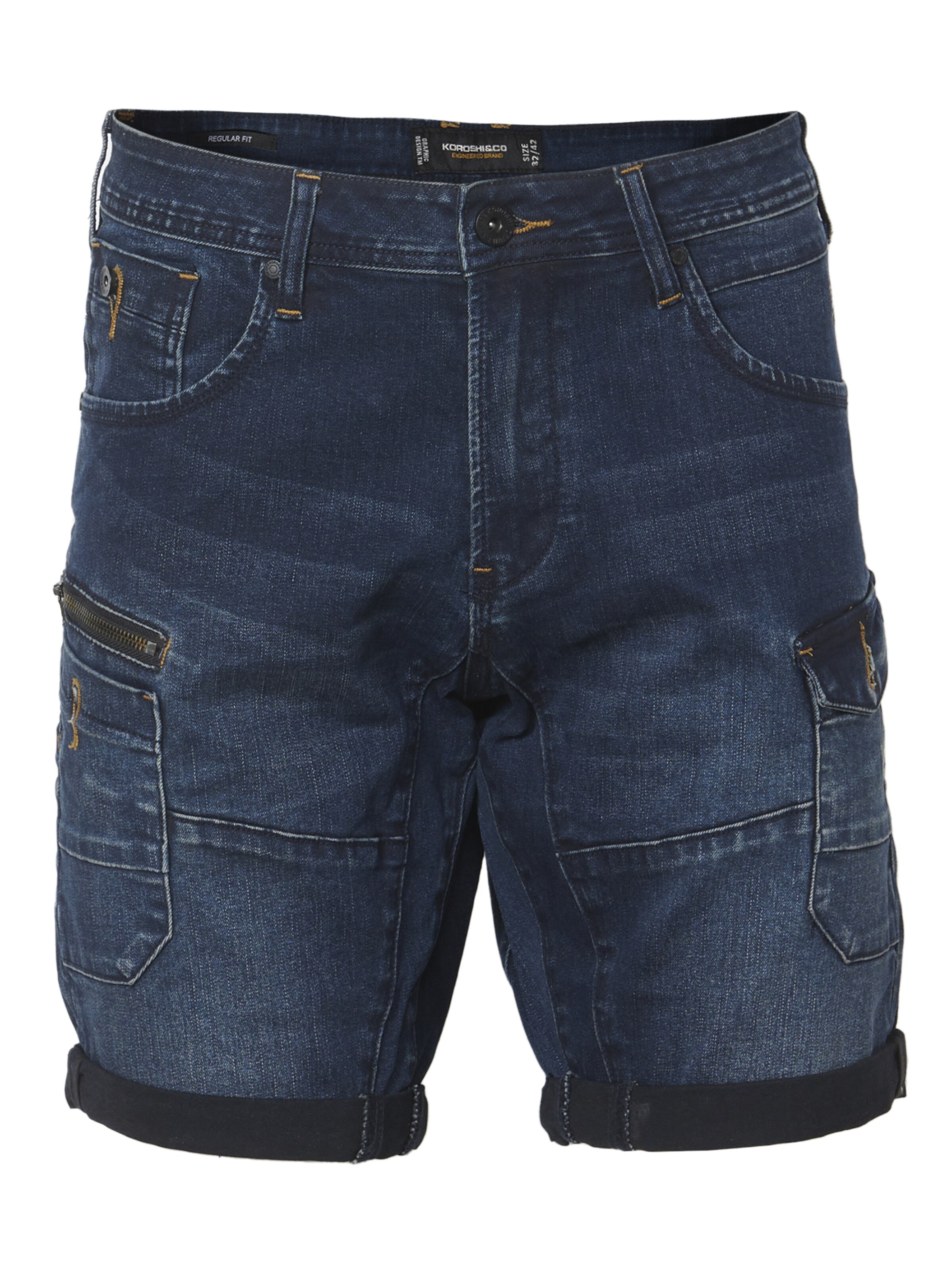 KOROSHI Regular Jeans i blå: framsida