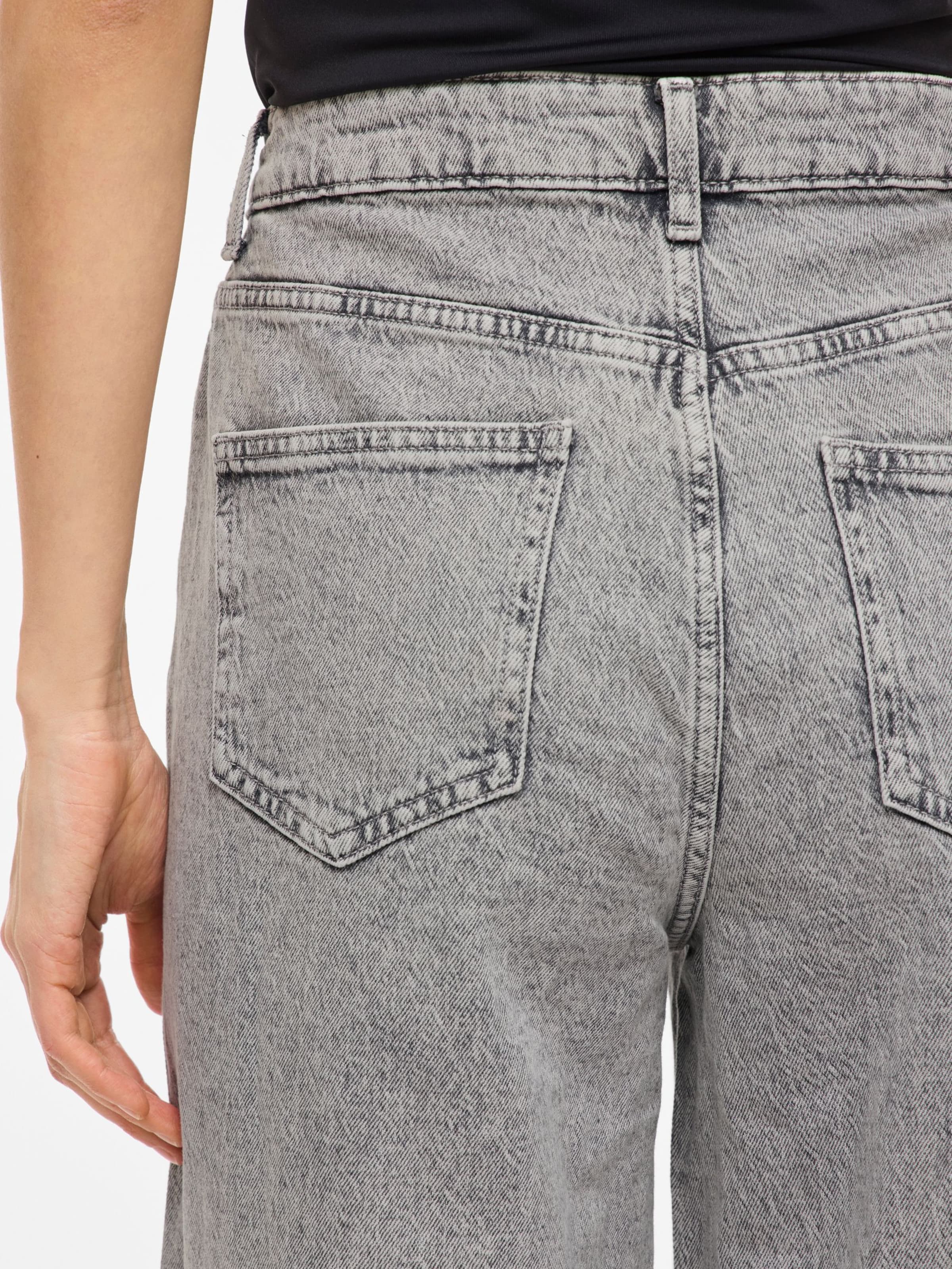 VILA Široke hlačnice Kavbojke 'VMFREYA' | siva barva