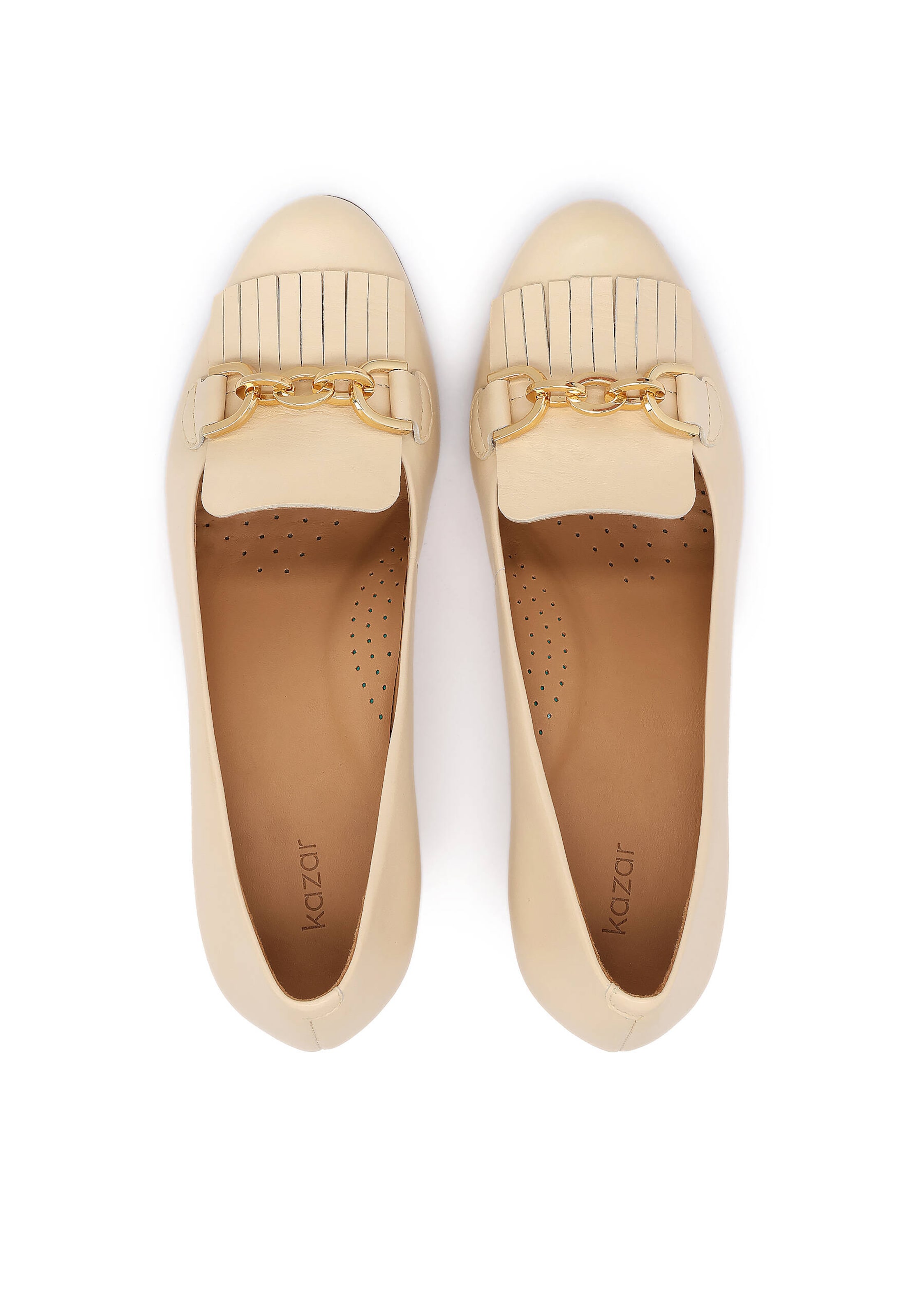 Kazar - Zapatos con plataforma en beige