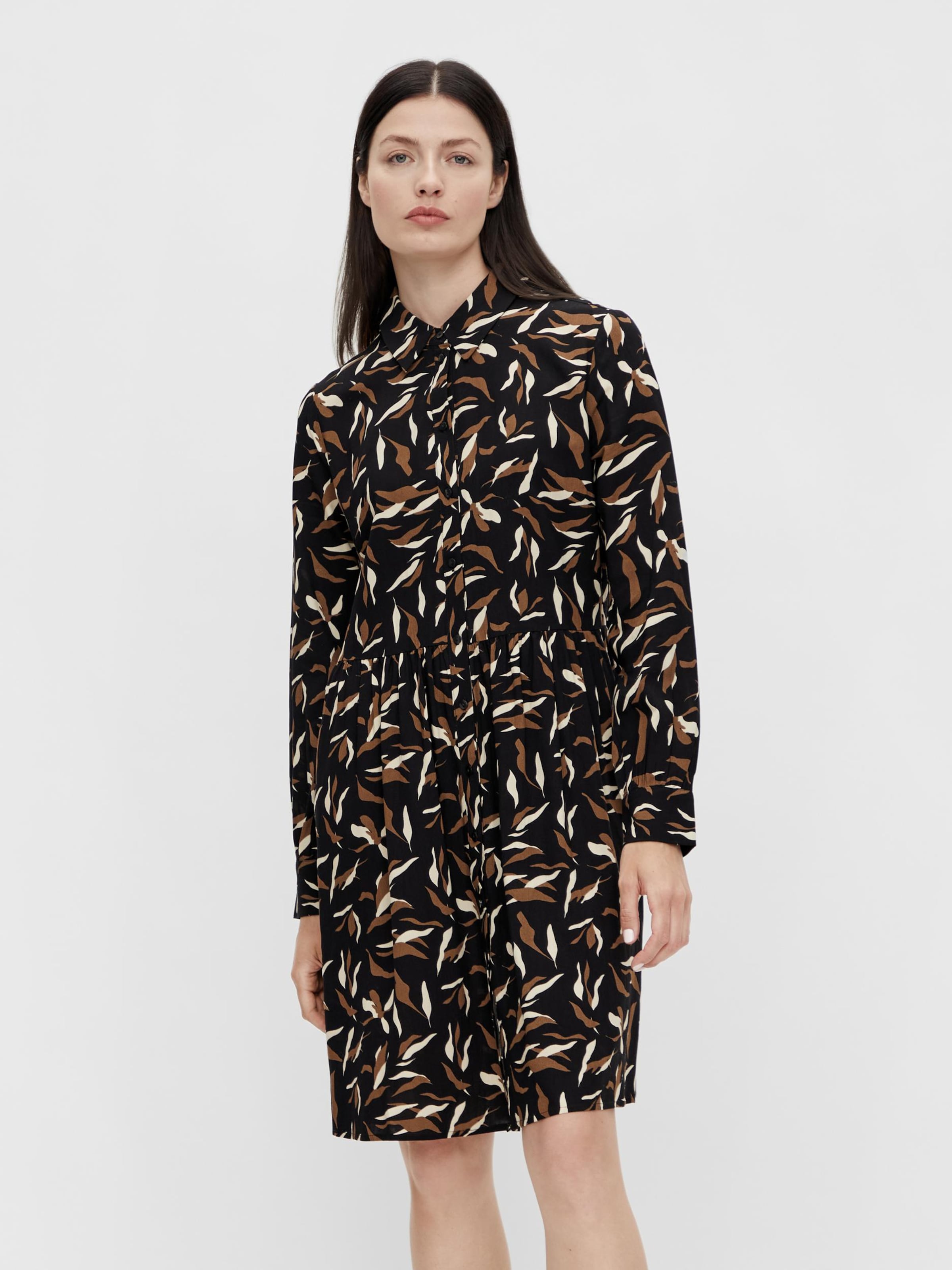 Frauen Kleider OBJECT Kleid in Schwarz - ZP68550 Frauen Kleider OBJECT Kleid in Schwarz - ZP68550